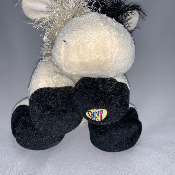 Ganz Webkinz Lil KINZ Cow Authentic Plush Stuffed Animal Black & White Lovey Toy - Picture 3 of 11